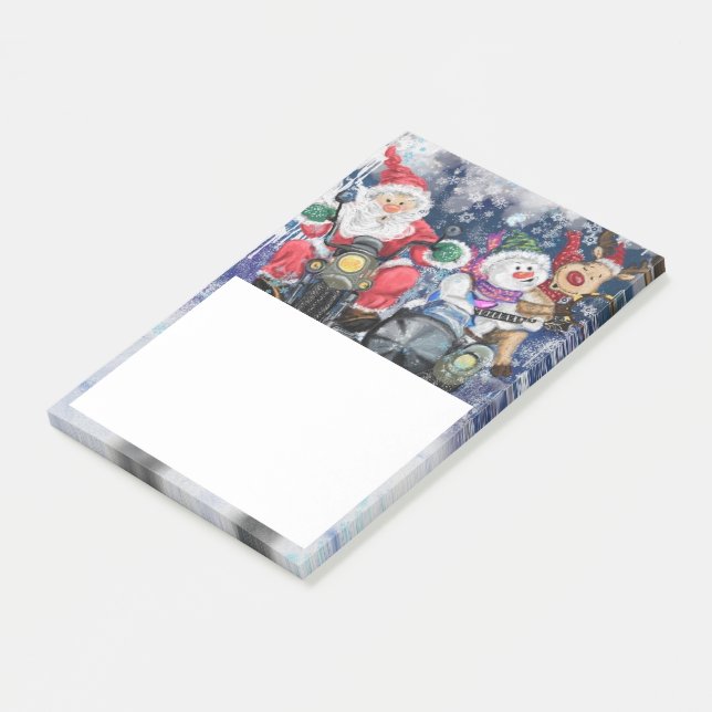 Joy - Frohe Weihnachten Post-it Klebezettel (angewinkelt)