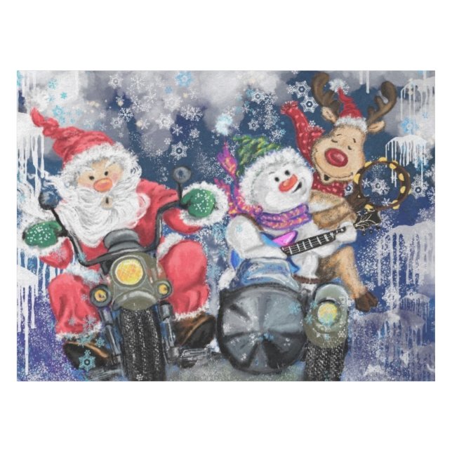 Joy - Frohe Weihnachten Tischdecke (Vorderseite (Horizontal))