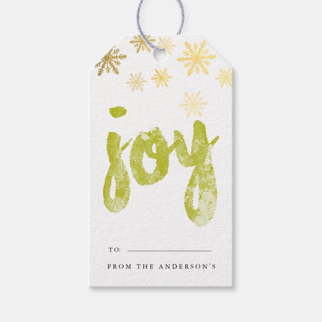 Joy Gift Tags | URLAUB Geschenkanhänger (Vorderseite)