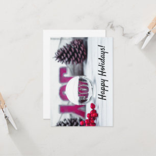Joy Glass Ball Holiday Collection Karte