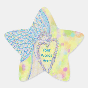 Joy Guardian Angel Art Custom Decal Sticker