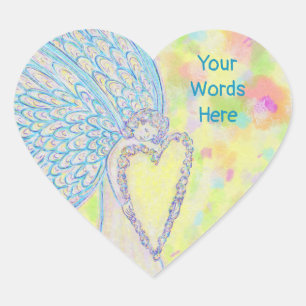Joy Guardian Angel Art Custom Decal Sticker