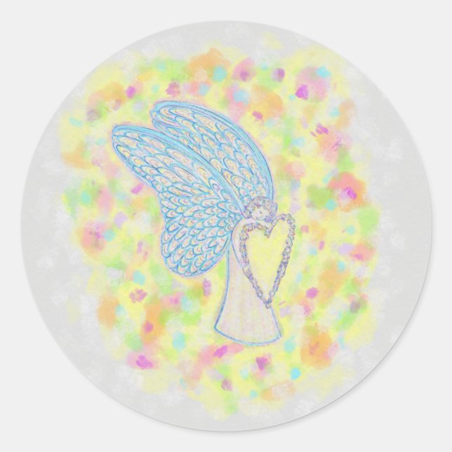 Joy Guardian Angel Art Custom Decal Stickers (Vorderseite)