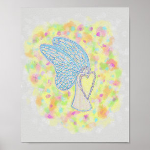 Joy Guardian Angel Art Print Posters Poster