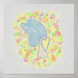 Joy Guardian Angel Art Print Posters Poster