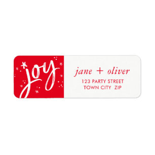 JOY HOLIDAY stilvolle, moderne und lustige rote Gl