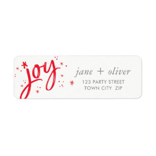 JOY HOLIDAY stilvolle, moderne und lustige rote Gl