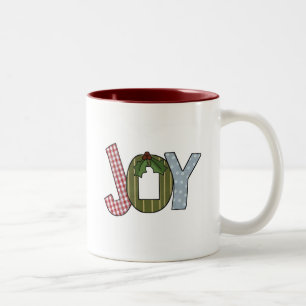 JOY Holiday Tshirts und Geschenke Zweifarbige Tasse