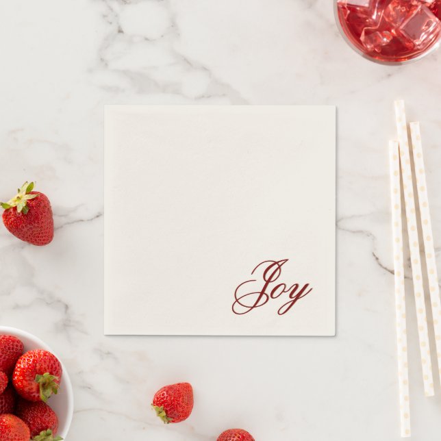 Joy Holidays Paper Napkins Serviette (Beispiel)