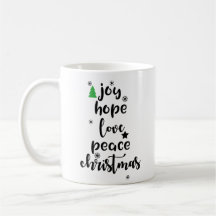 Joy Hope Liebe Peace Christmas Funny