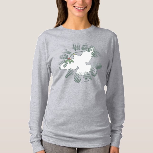 Joy Hope Peace Dove Holiday Shirt (Vorderseite)