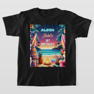 Joy hula Luau Surf aloha hawaiian 1. T-Shirt