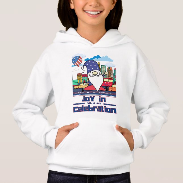 Joy in 4th of July Celebration Hoodie (Vorderseite)