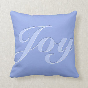 Joy in Periwinkle Blue Kissen