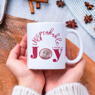 Joy Inspirational Christlich Red Foto Modern Kaffeetasse