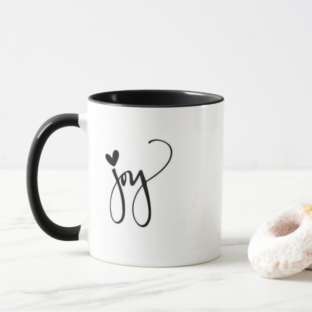 **JOY JOY** FUN CHRISTMAS TASSE (Mit Donut)