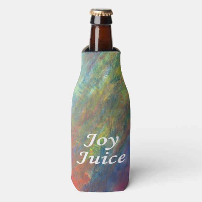 Joy Juice | Script Adult Alcohol Beverage Spaß Flaschenkühler (Flaschenvorderseite)