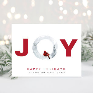 Joy Kardinal Watercolor Weihnachten