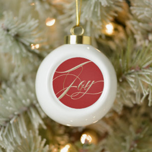 Joy Keramik Tree Ornament