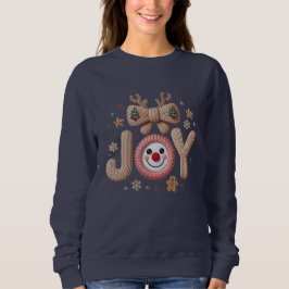 Joy Knitted Holiday Sweatshirt