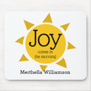 JOY KOMMT AM MORGEN Christlich Personalisiert Mousepad