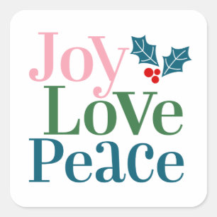 Joy Liebe Peace Sticker