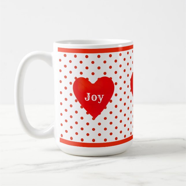 Joy Liebe Yoga Heart Kaffeetasse (Links)