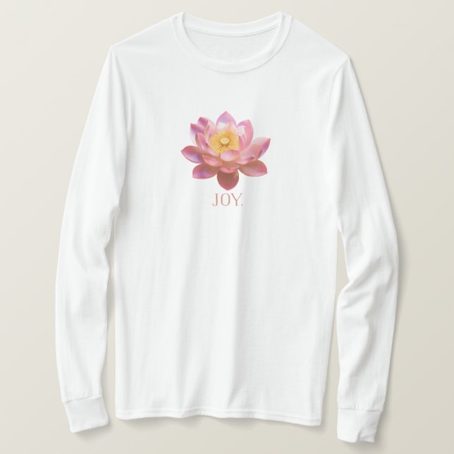 Joy Lotus T-Shirt. T-Shirt (Design vorne)