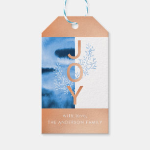 Joy   Modern Wash Wash Holiday Gift Tag Geschenkanhänger