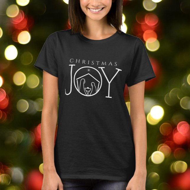 JOY Nativity Christlich Religious Christmas T-Shirt (Von Creator hochgeladen)