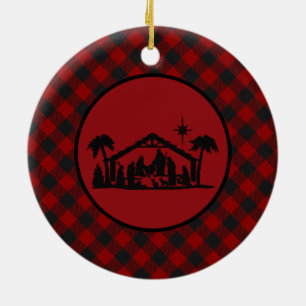 Joy Nativity Karo Keramik Ornament
