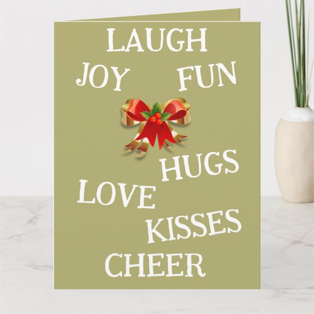 Joy of Christmas Folded Card Karte (Vorderseite)