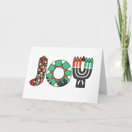 JOY of Kwanzaa (Standard) Feiertagskarte