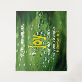 JOY OF THE LORD Christlich Church Wall Art Wandteppich