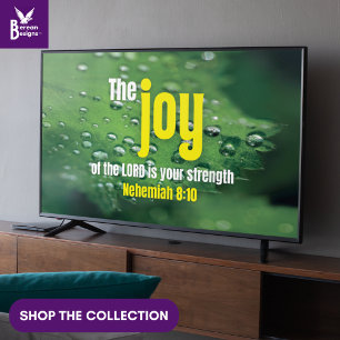 JOY OF THE LORD Christlich Frame Art for TV Poster
