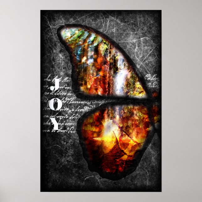 Joy Oil (Modern Christlich Art Poster) Poster (Vorne)