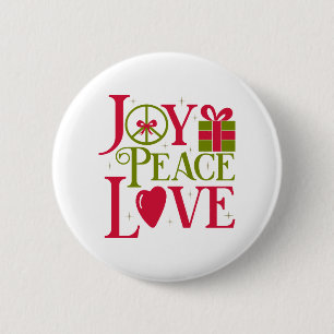 Joy Peace Liebe Button