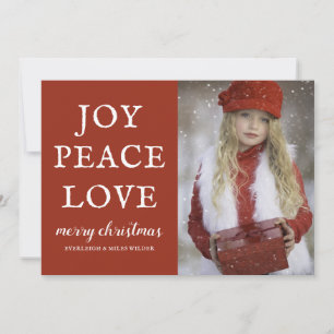 Joy Peace Liebe Foto Weihnachten