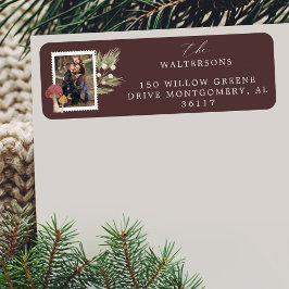 Joy Peace Liebe Watercolor Woodsy Mushrooms Foto