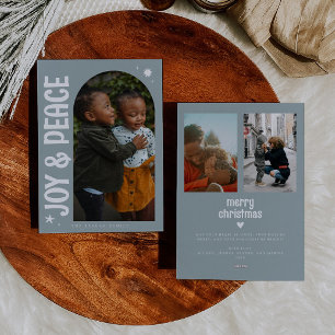 Joy & Peace Minimalistisch Stone Arch Feiertagskarte