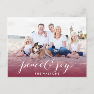 JOY & PEACE URLAUB FOTOKARTEN FEIERTAGSPOSTKARTE