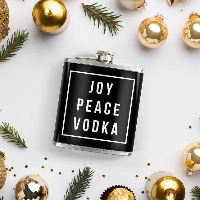 Joy Peace Vodka | Funny Holiday Flachmann (Von Creator hochgeladen)
