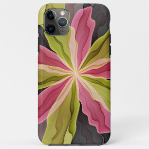 Joy, Pink Green Anthracite Fantasy Blume Fraktal Case-Mate iPhone Hülle