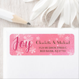 Joy Pink Snowflakes Holiday Spirit Return Addons