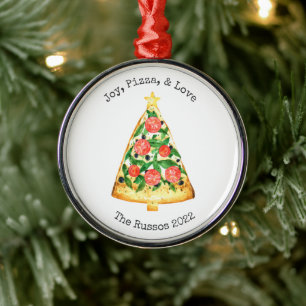 Joy Pizza Liebe Pizza Slice Keramik Ornament Aus Metall