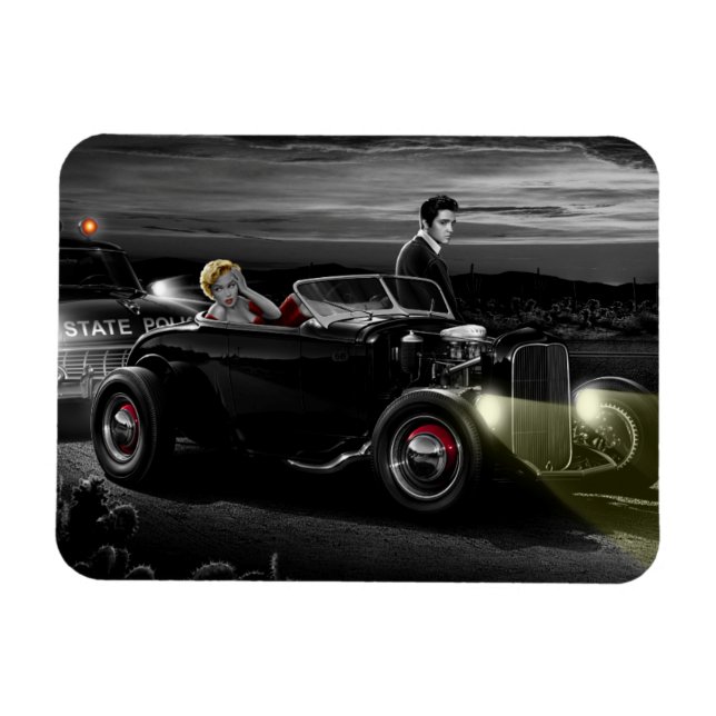 Joy Ride B&W Magnet (Horizontal)