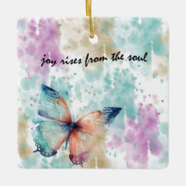 Joy Rises aus dem Soul Butterfly Abstrakt Keramikornament