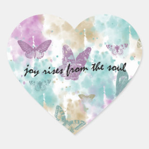 Joy Rises aus dem Soul Herz-Aufkleber