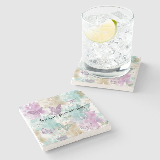 Joy Rises aus dem Soul Steinuntersetzer (Seitenansicht)