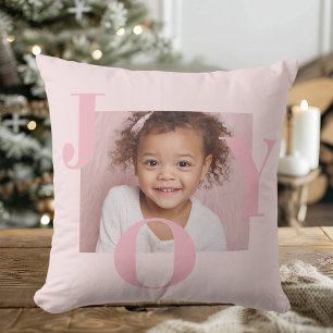 JOY Rosafarbenes modernes Weihnachtsgeschenk Per Kissen